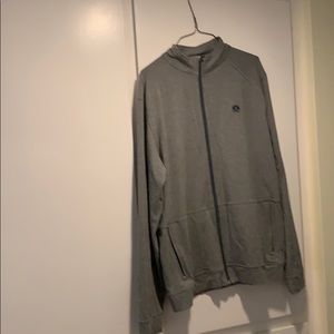 Zipper long sleeve sweat shirt